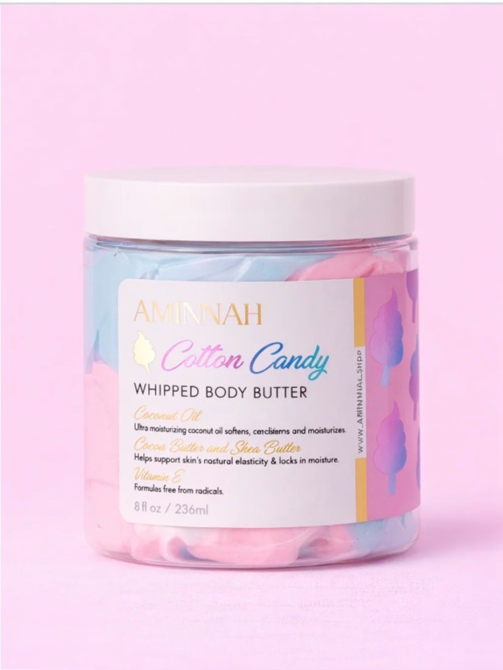 NWT Aminnah Cotton Candy Whipped Body Butter retails $38.00 USD each